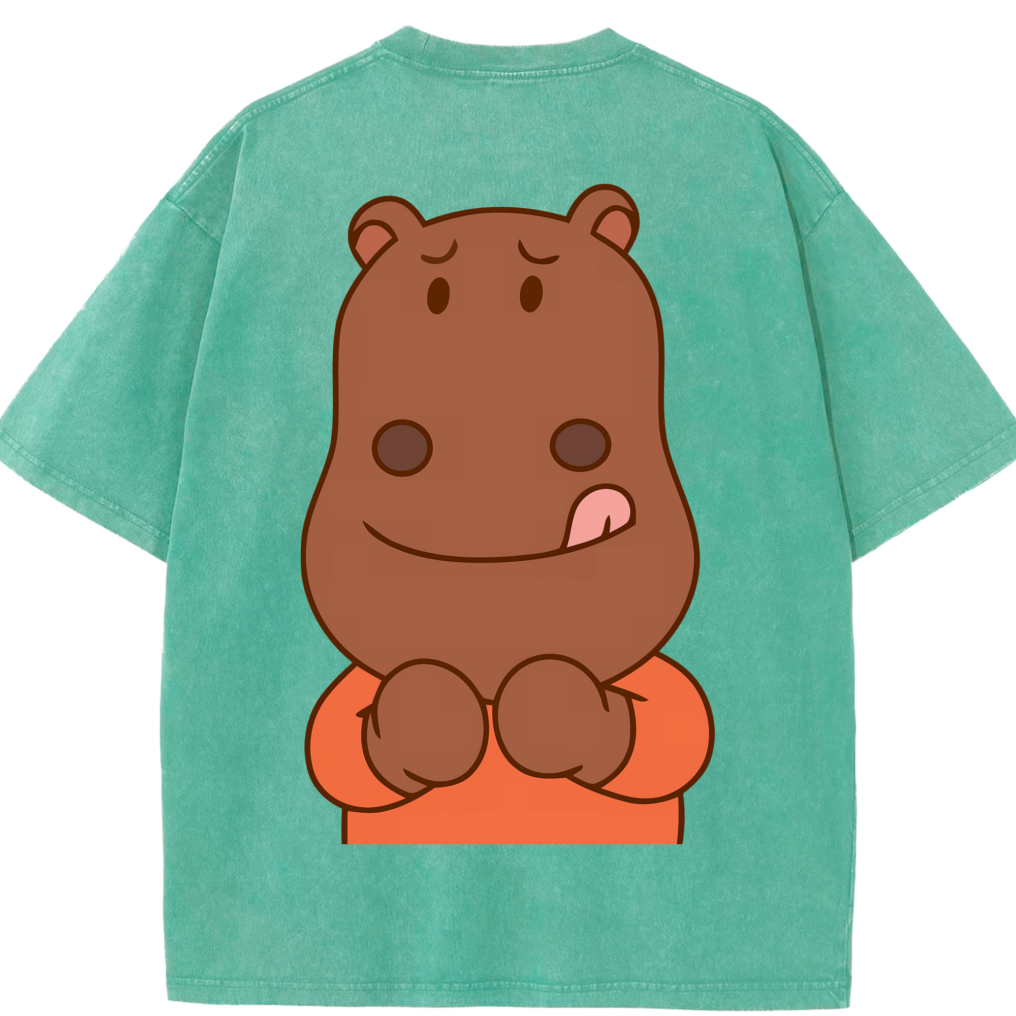 （画像用） アンパンマン Anpanman 綿100% ヴィンテージ風 半袖Tシャツ（背面プリント）